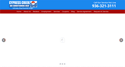 Desktop Screenshot of cypresscreekac.com